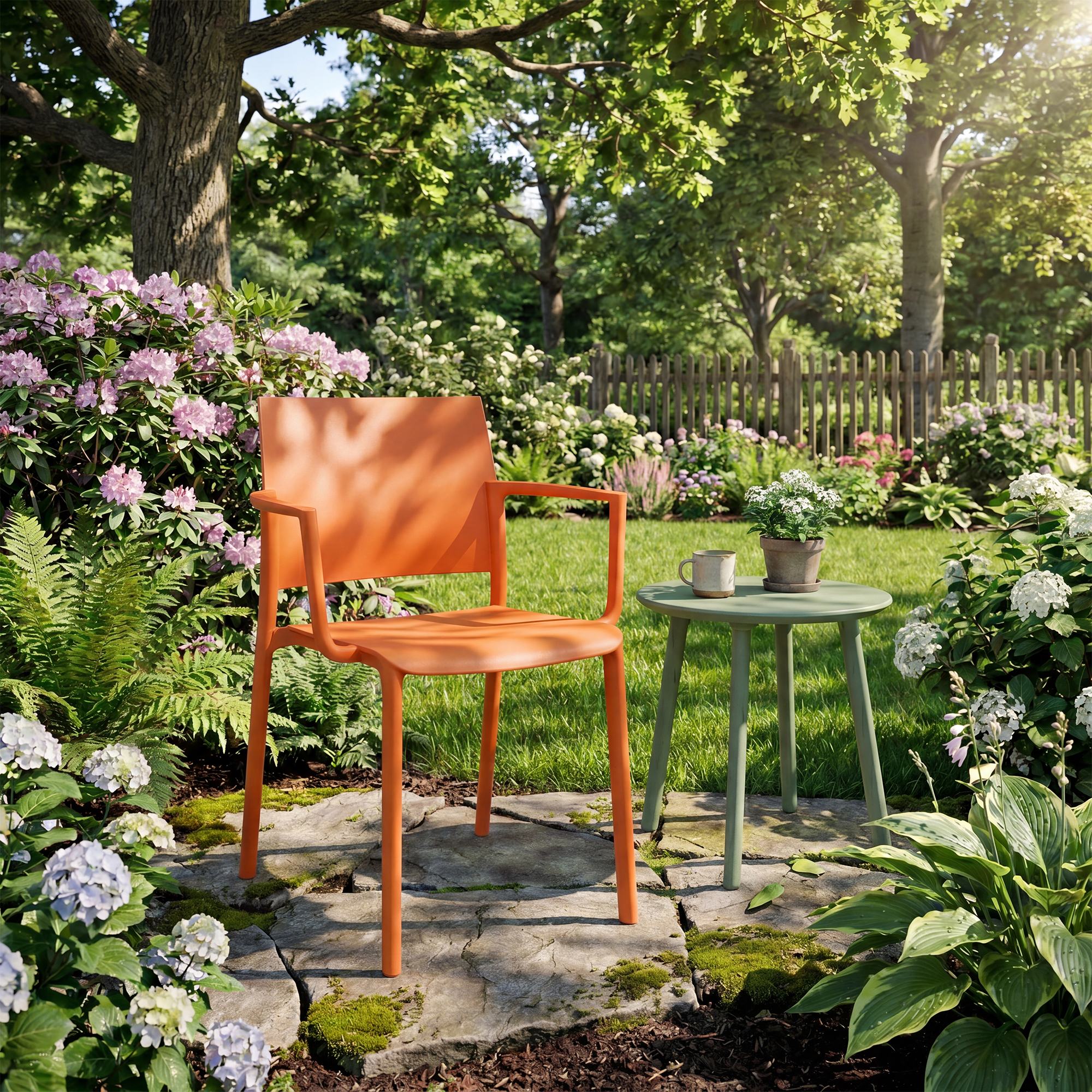 Gartenstuhl Valtor orange