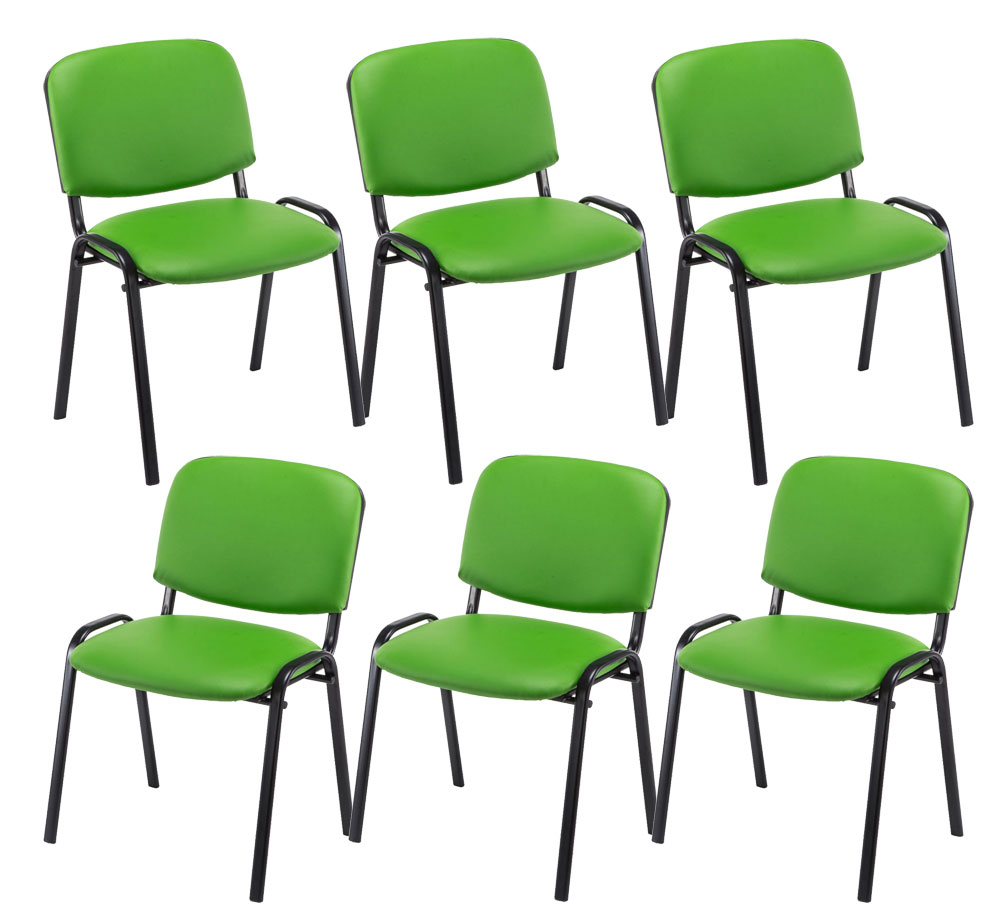 6er Set Besucherstuhl Ken Kunstleder