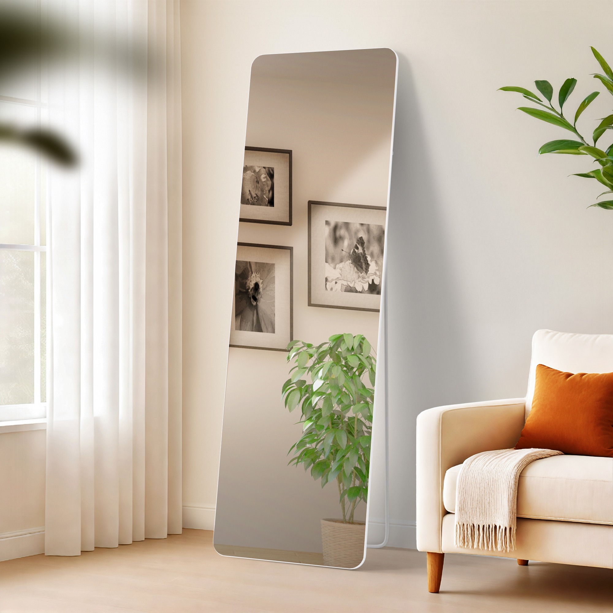 Spiegel Gurnee weiß matt 160x50 cm
