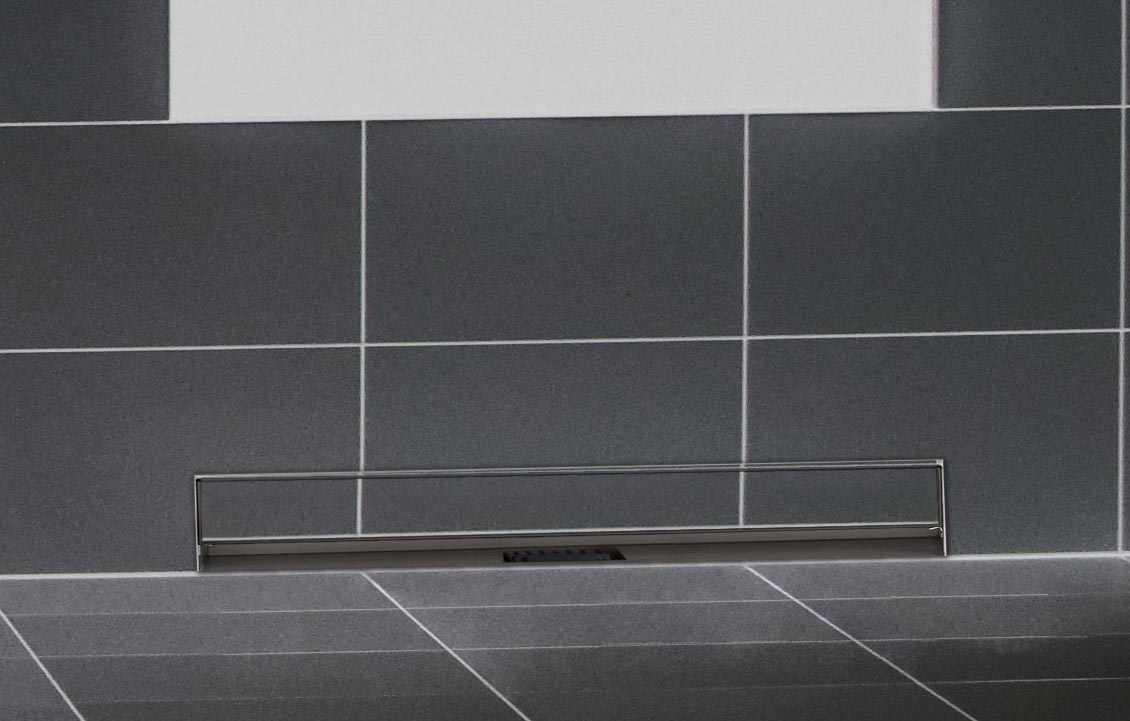 Wand-Duschablauf Zitahli schwarz 800 mm
