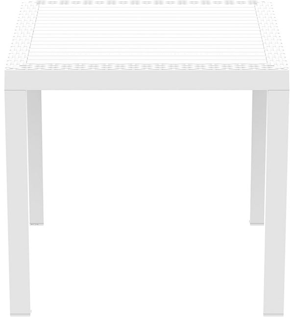 Outdoor Tisch Orlando 80 x 80, Rattan Optik weiß