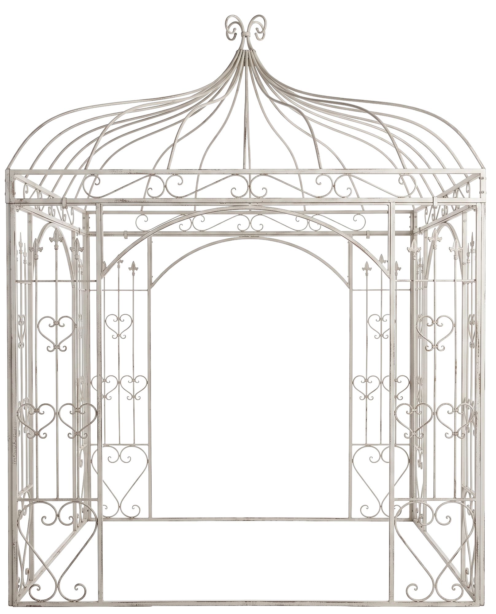 Rosenpavillon Manja antik weiß