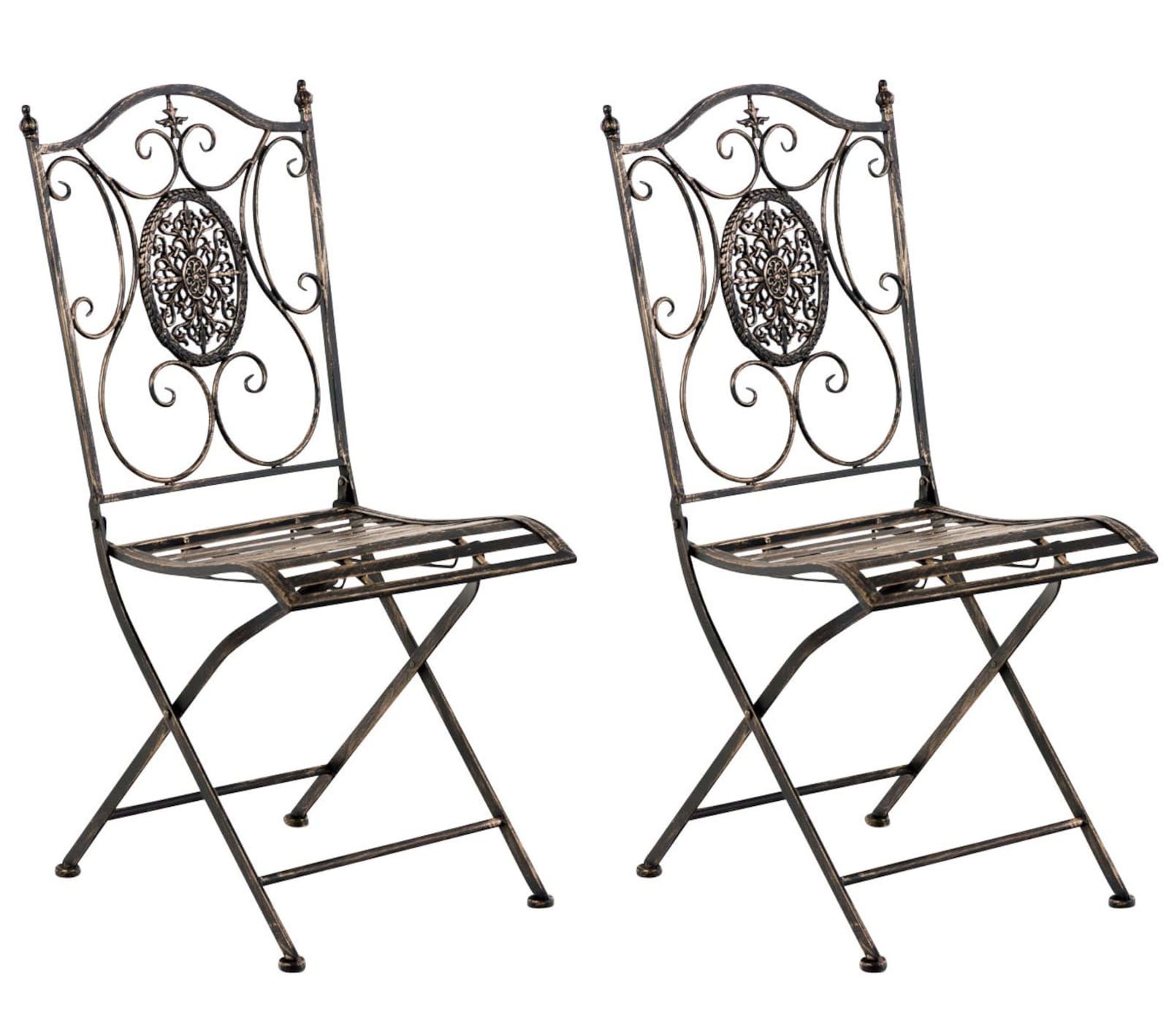 2er Set Klappstühle Sibell bronze