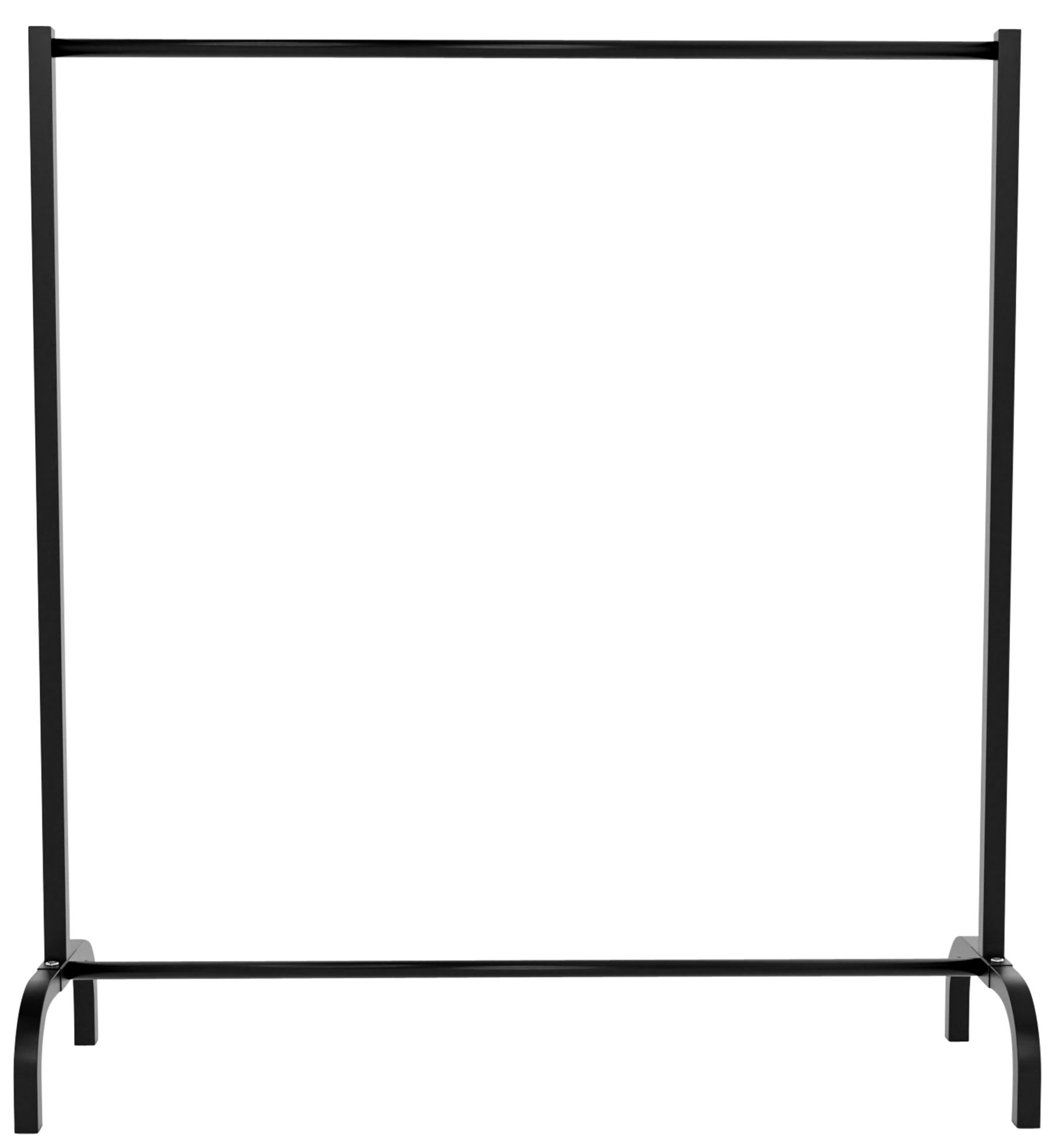 Kleiderständer Lara schwarz 120x38x120 cm