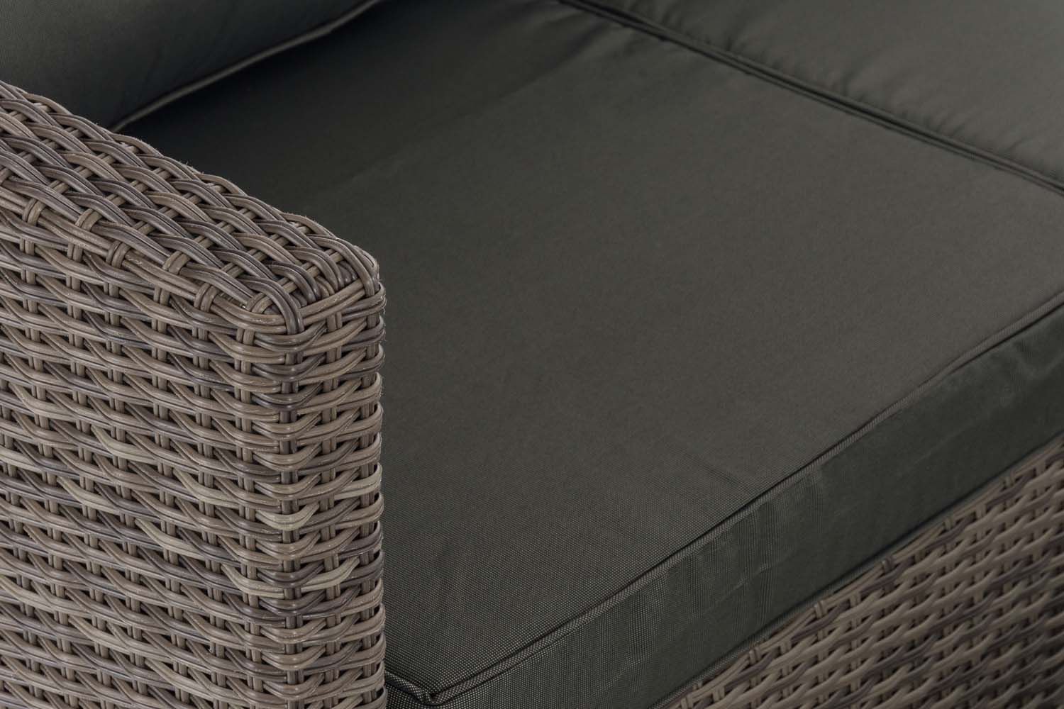 Polyrattan Gartengarnitur Liberi 5mm grau-meliert anthrazit