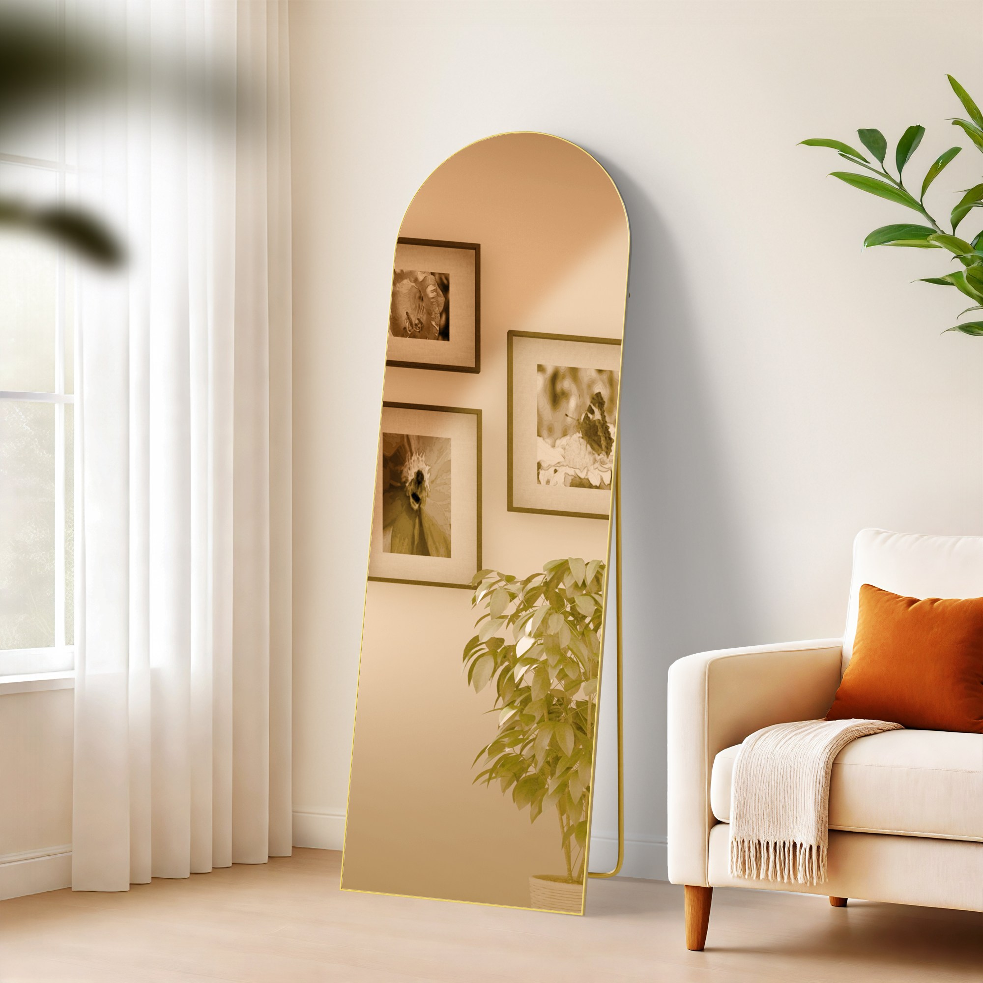 Spiegel Moline gold glanz 150x50 cm