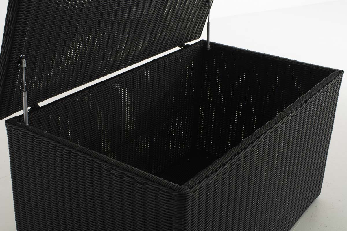 Polyrattan Luxus Auflagenbox 5mm schwarz XL