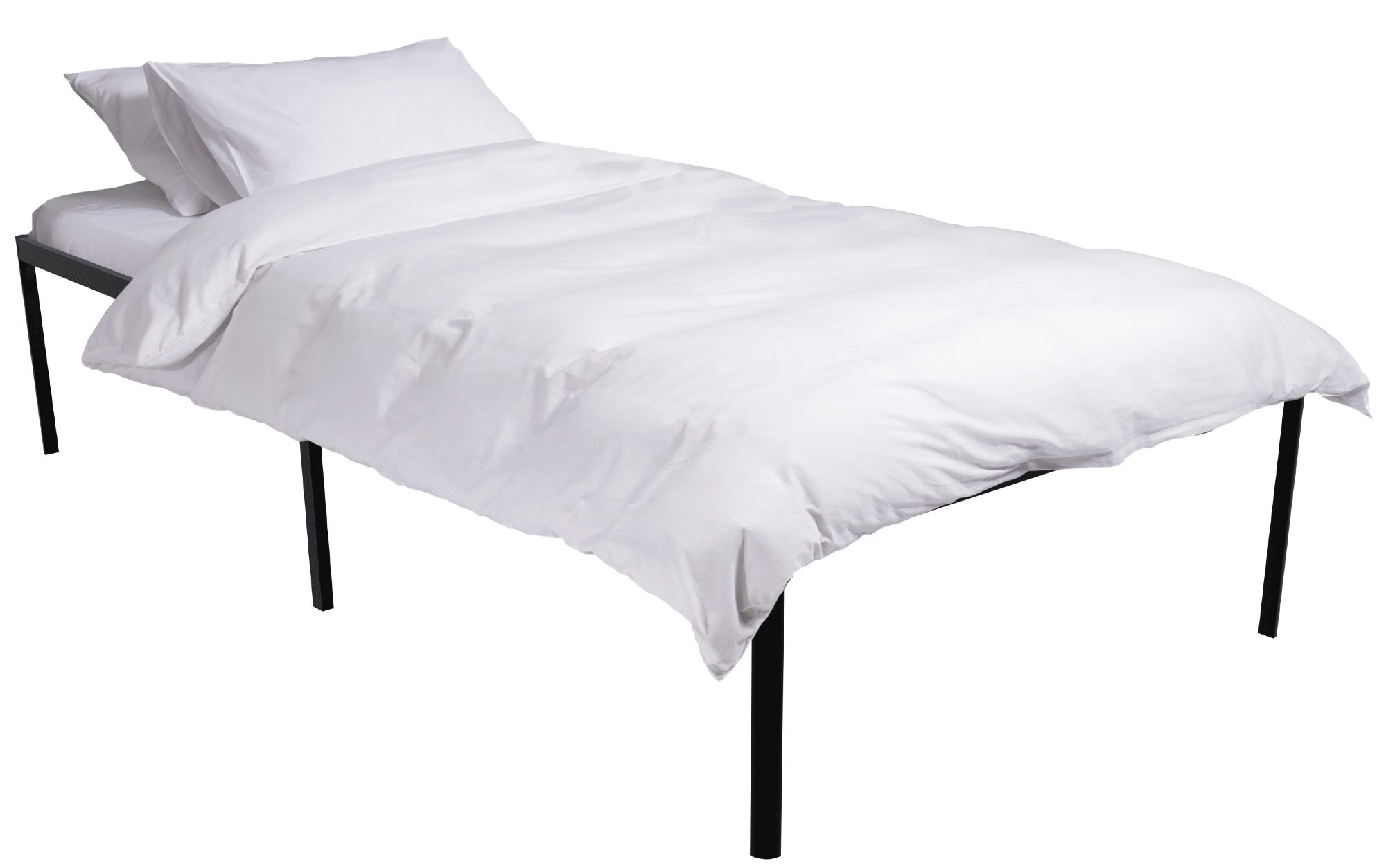 Metallbett Hamlin schwarz 200x100x41 cm