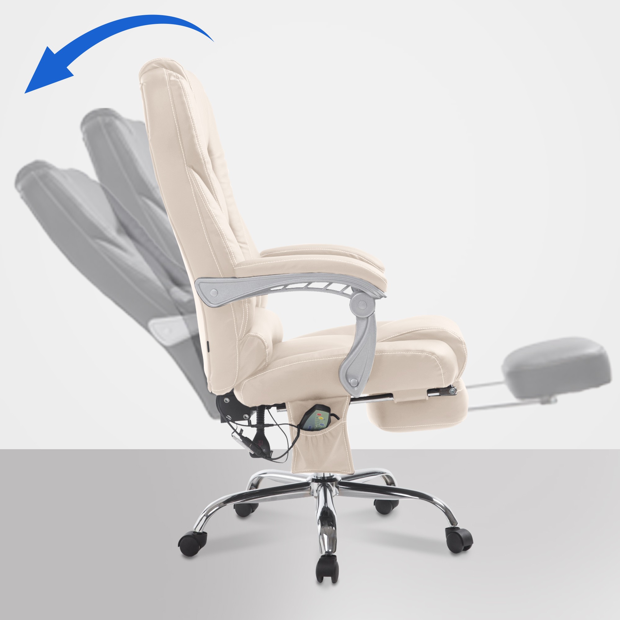 Bürostuhl Pacific mit Massagefunktion Kunstleder