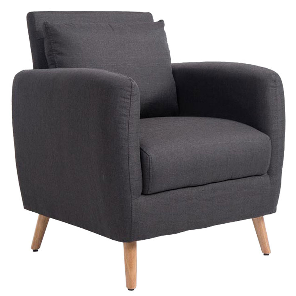 Sessel Tilgard Stoff dunkelgrau