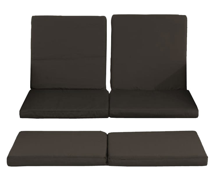 3er Kissenbezüge Set Sofa Ancona anthrazit
