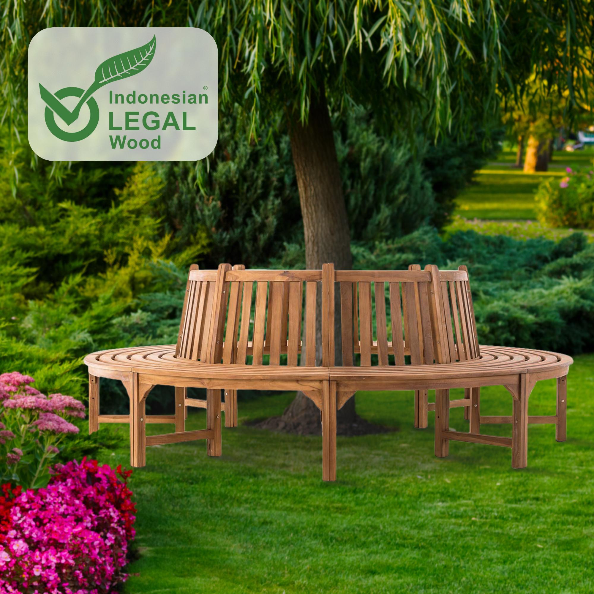 Baumbank Novum teak 250 cm