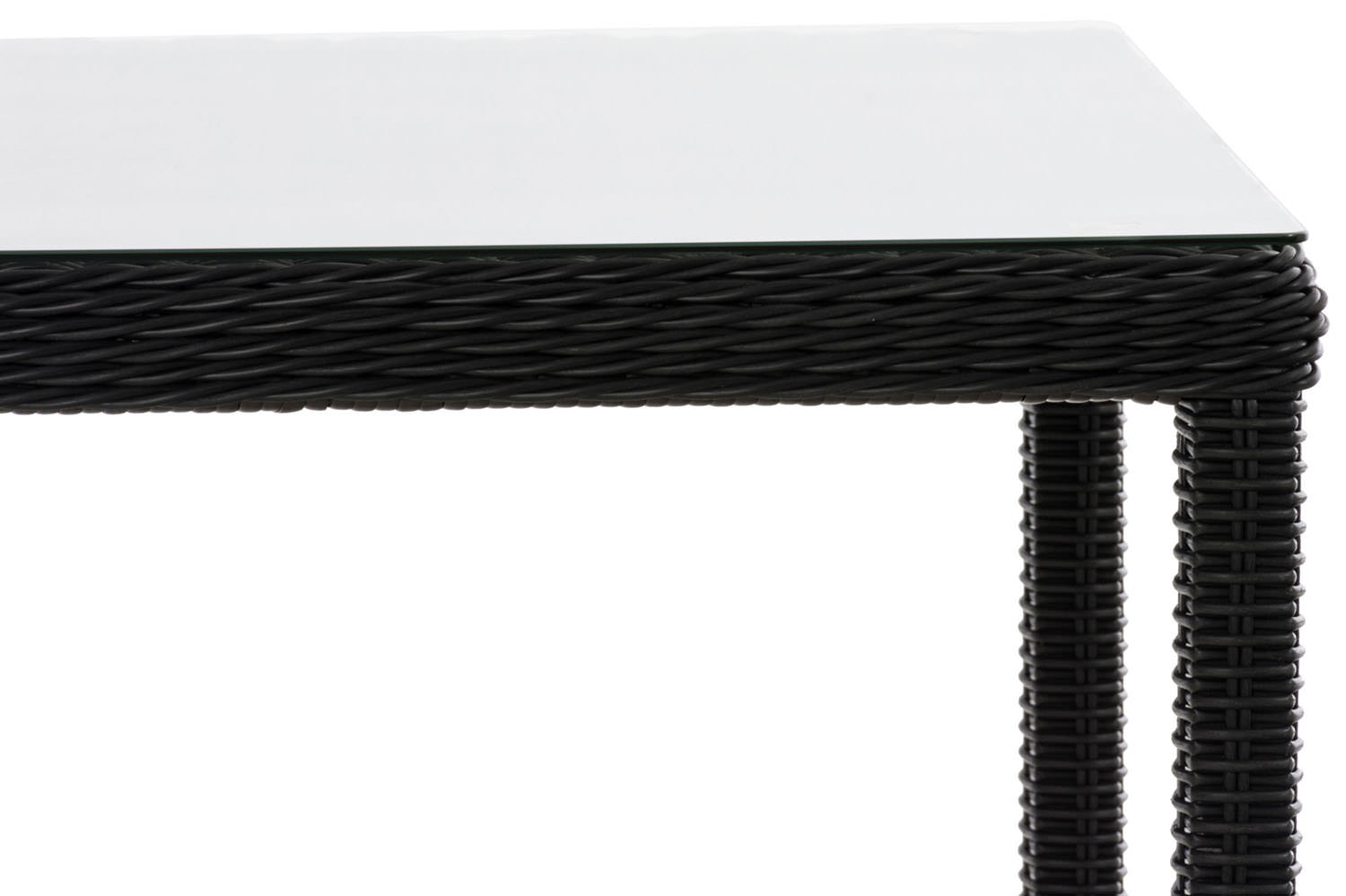Polyrattan Tisch Alia 5mm schwarz