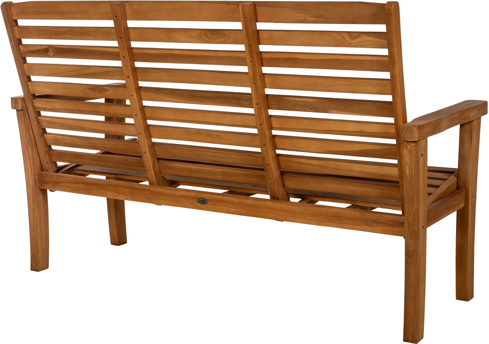 Teakbank Nicosia mit Liegefunktion teak 180 cm