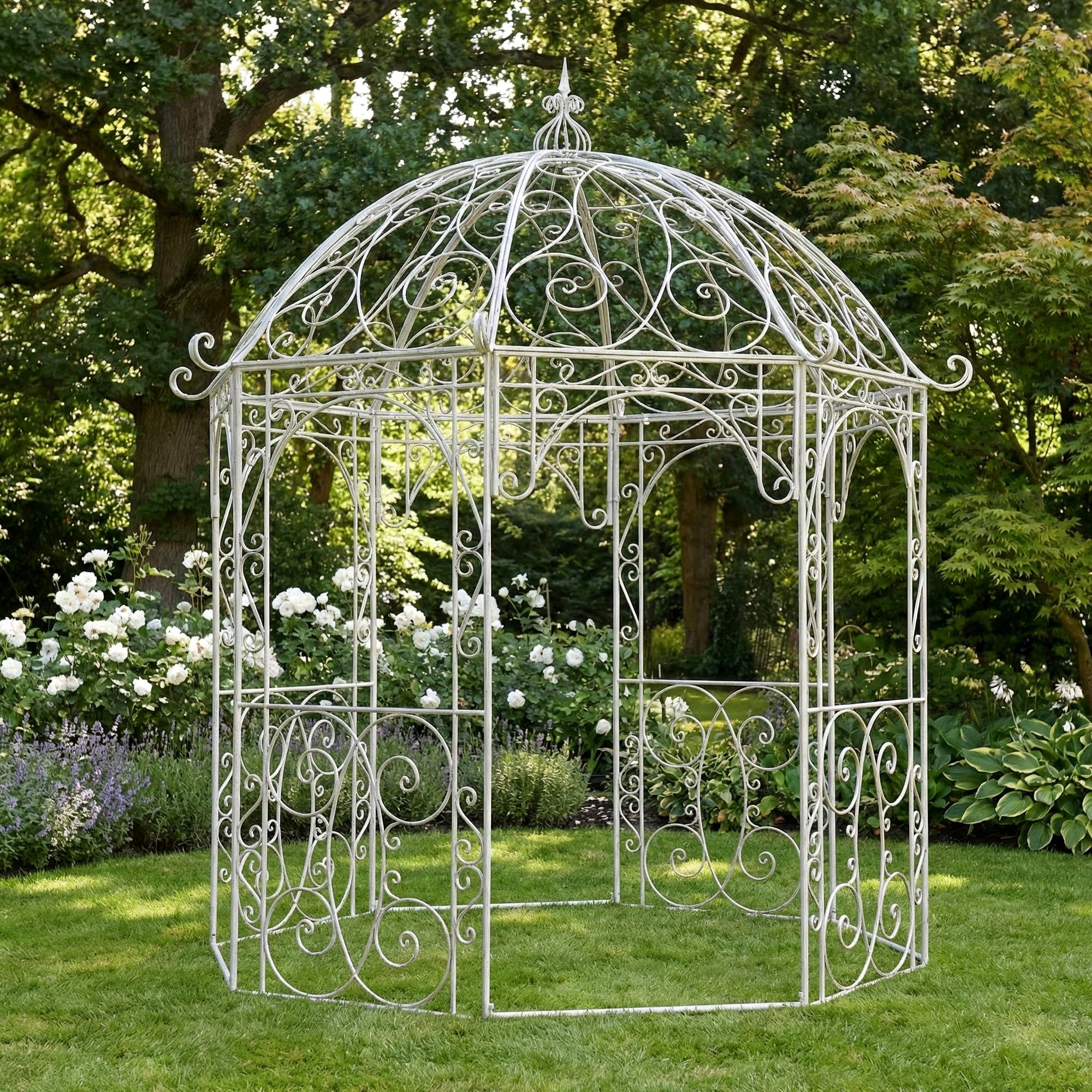 Pavillon Leila antik weiß