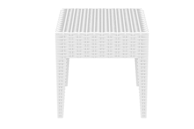 Garten Lounge Tisch Miami weiß 45 x 45 cm