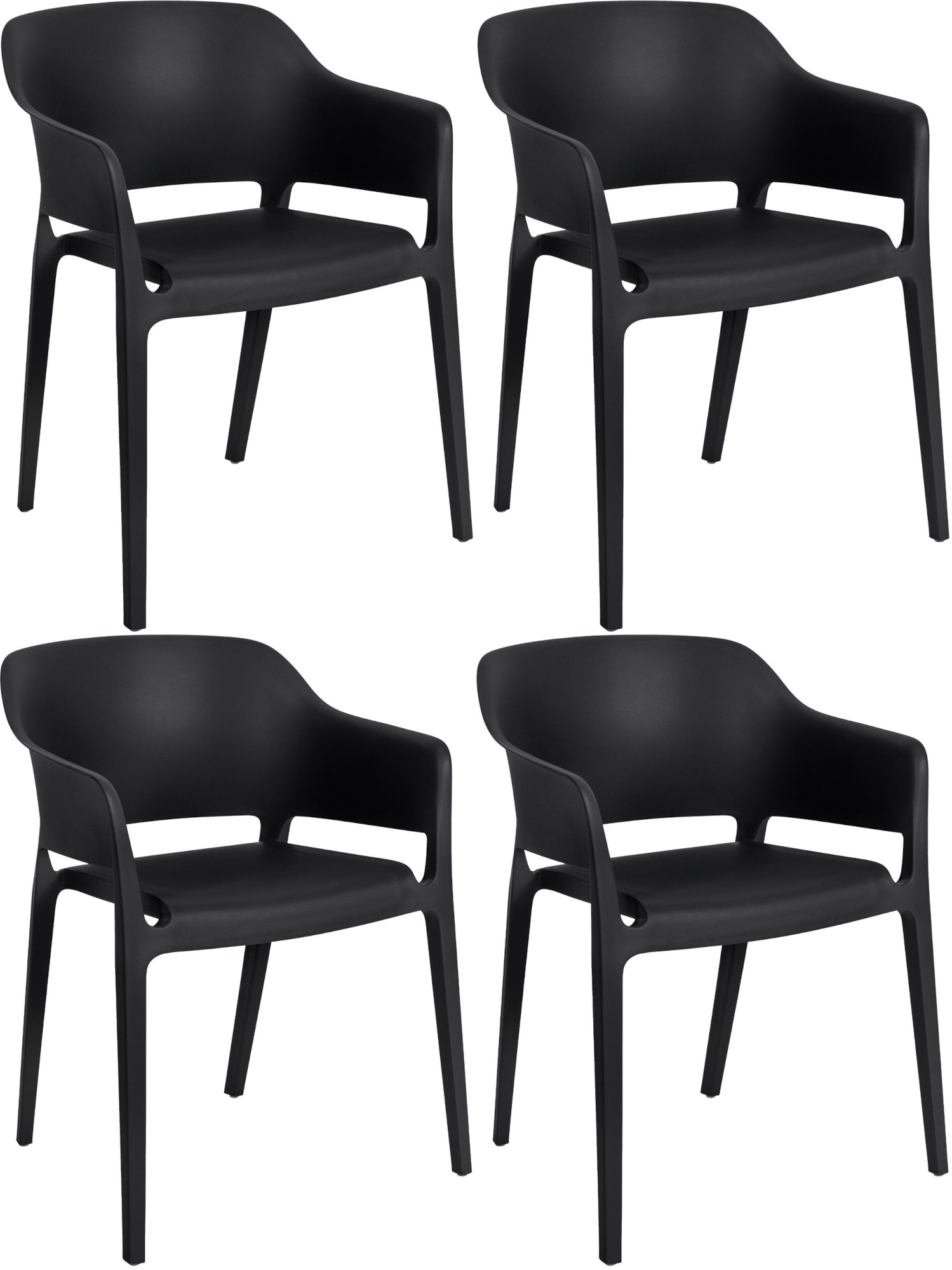 4er Set Stapelstühle Puebla