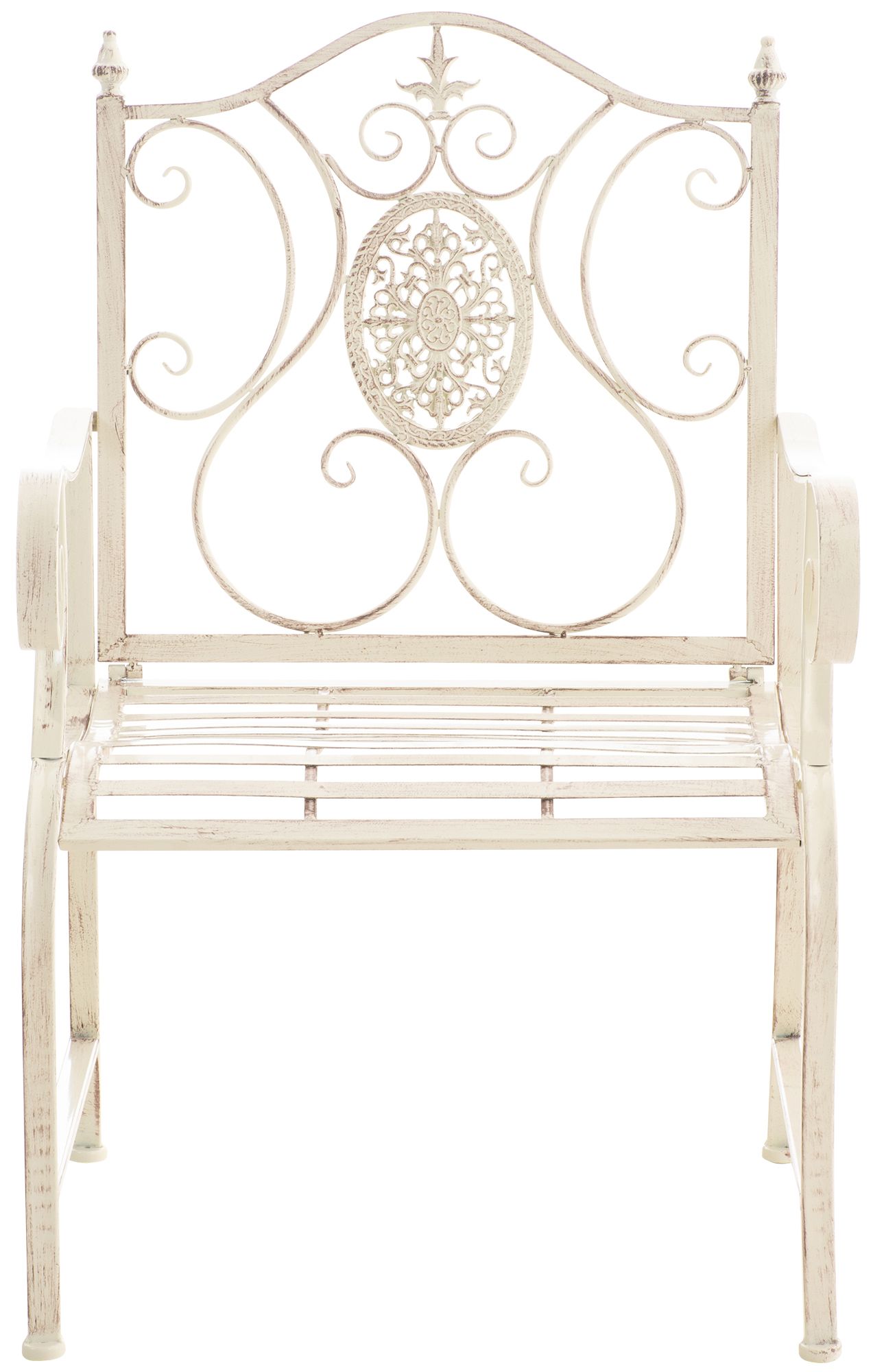 2er Set Gartenstühle Punjab antik-creme
