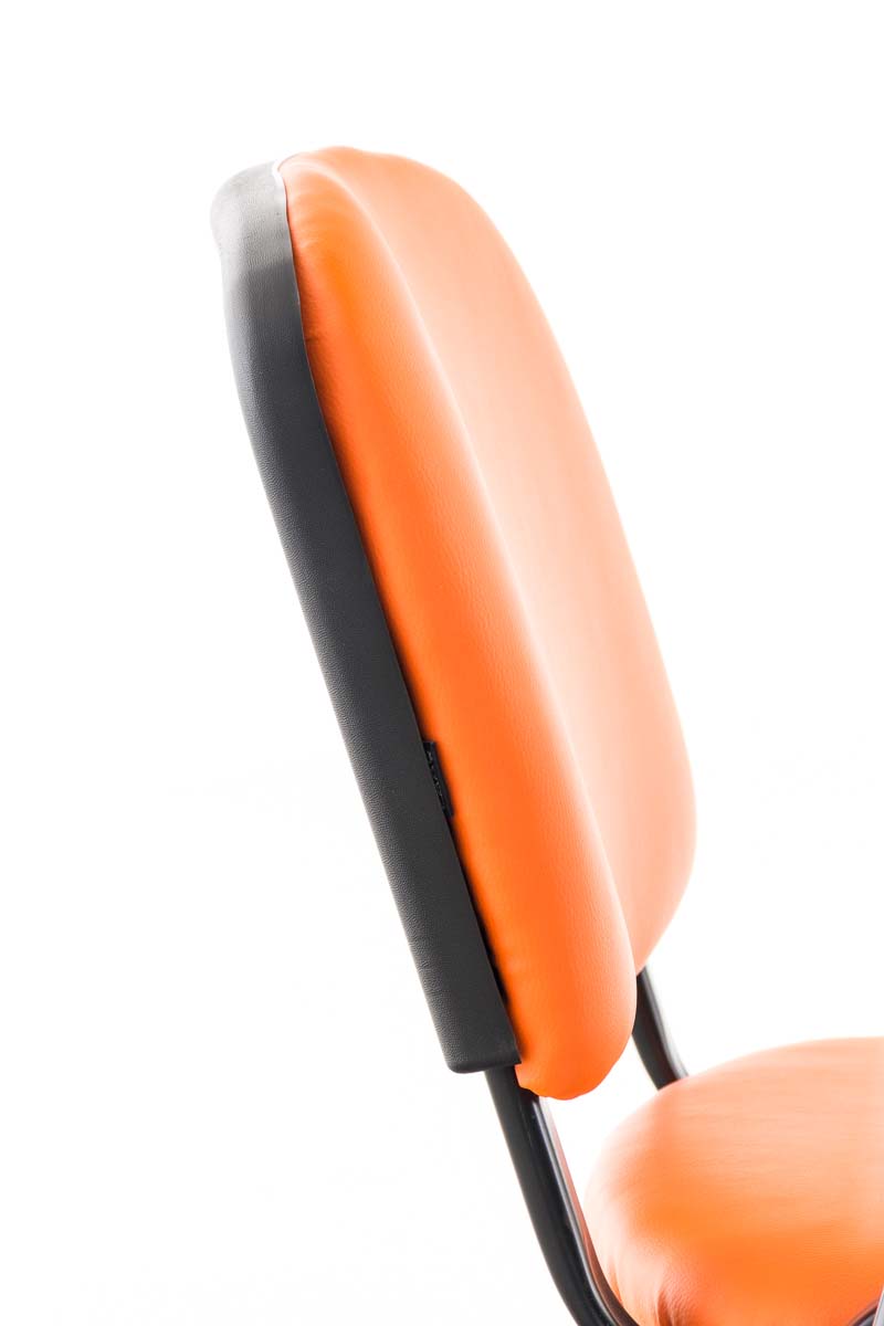 Stuhl Ken mit Klapptisch Kunstleder orange