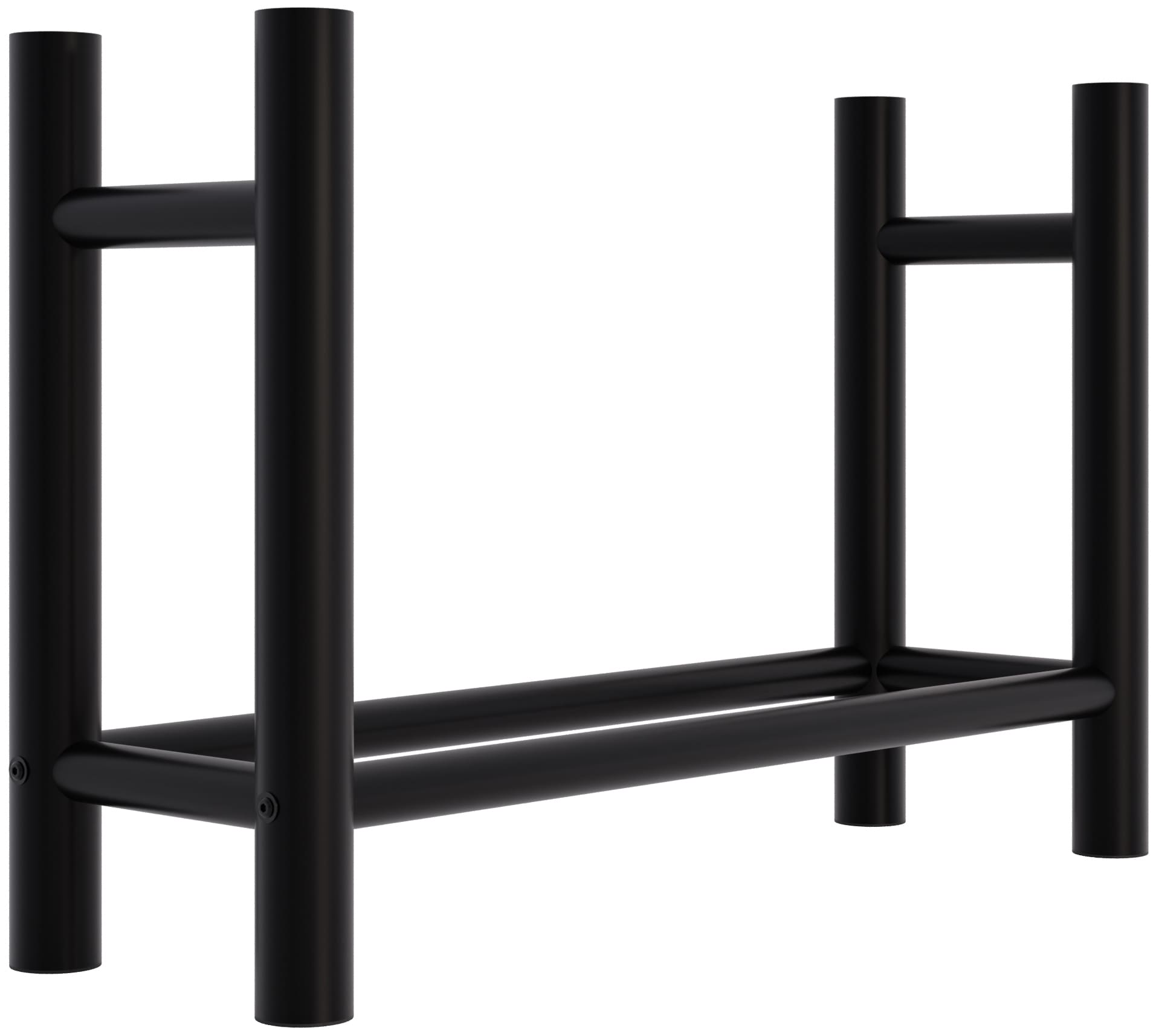 Kaminholzständer Medya schwarz 30x80x60 cm rund