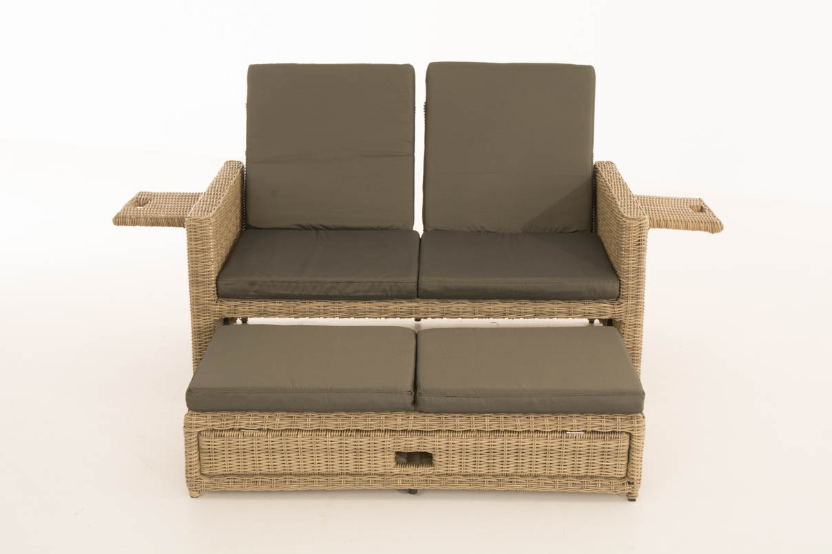 Polyrattan Sofa Ancona 5mm natura anthrazit