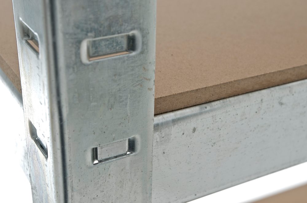 Schwerlastregal aus Metall silber 90x40x180 cm