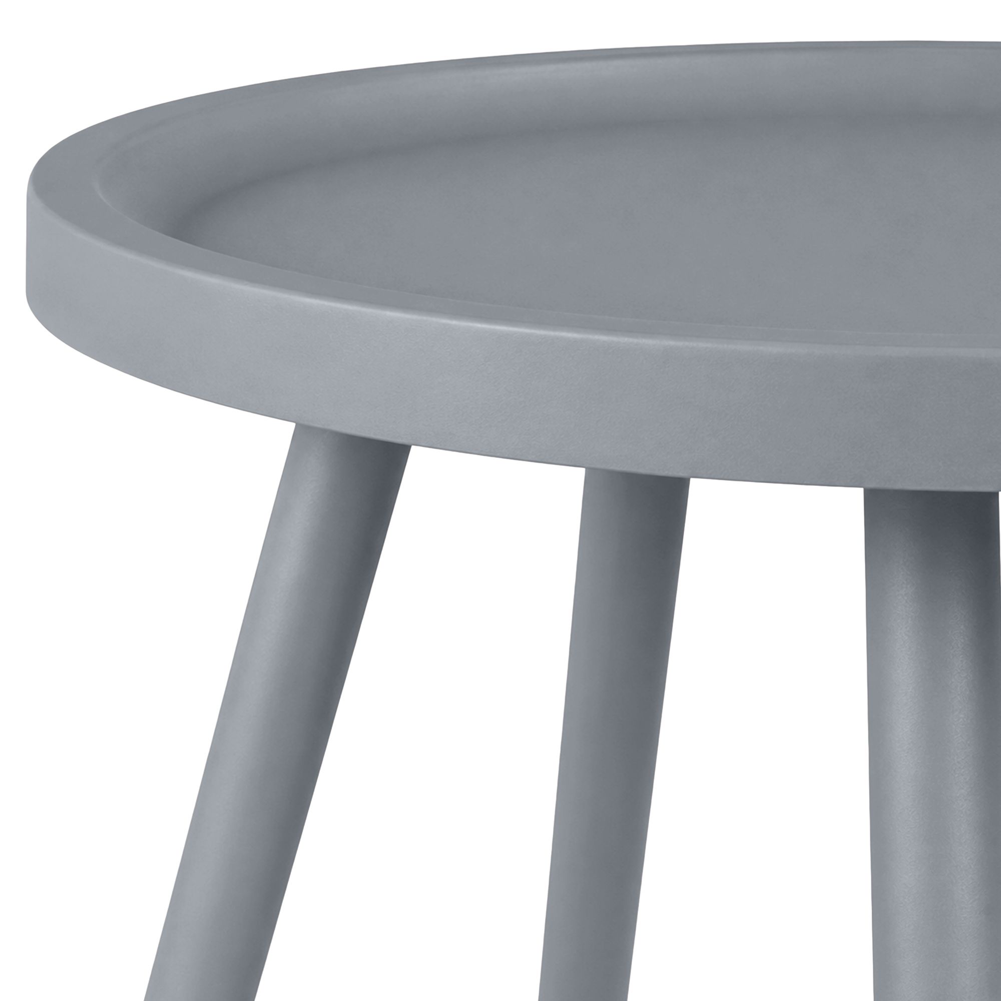 Beistelltisch Busan Ø 40 cm grau