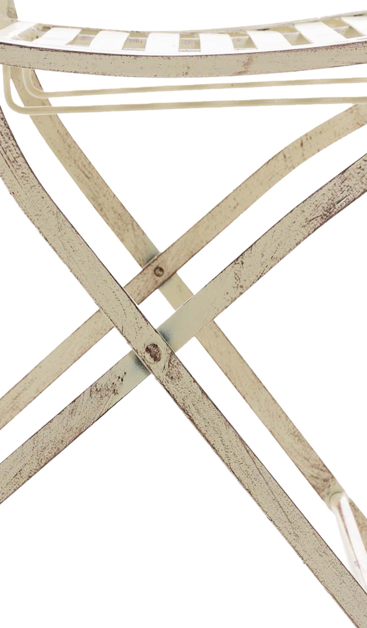 2er Set Klappstühle Sibell antik-creme