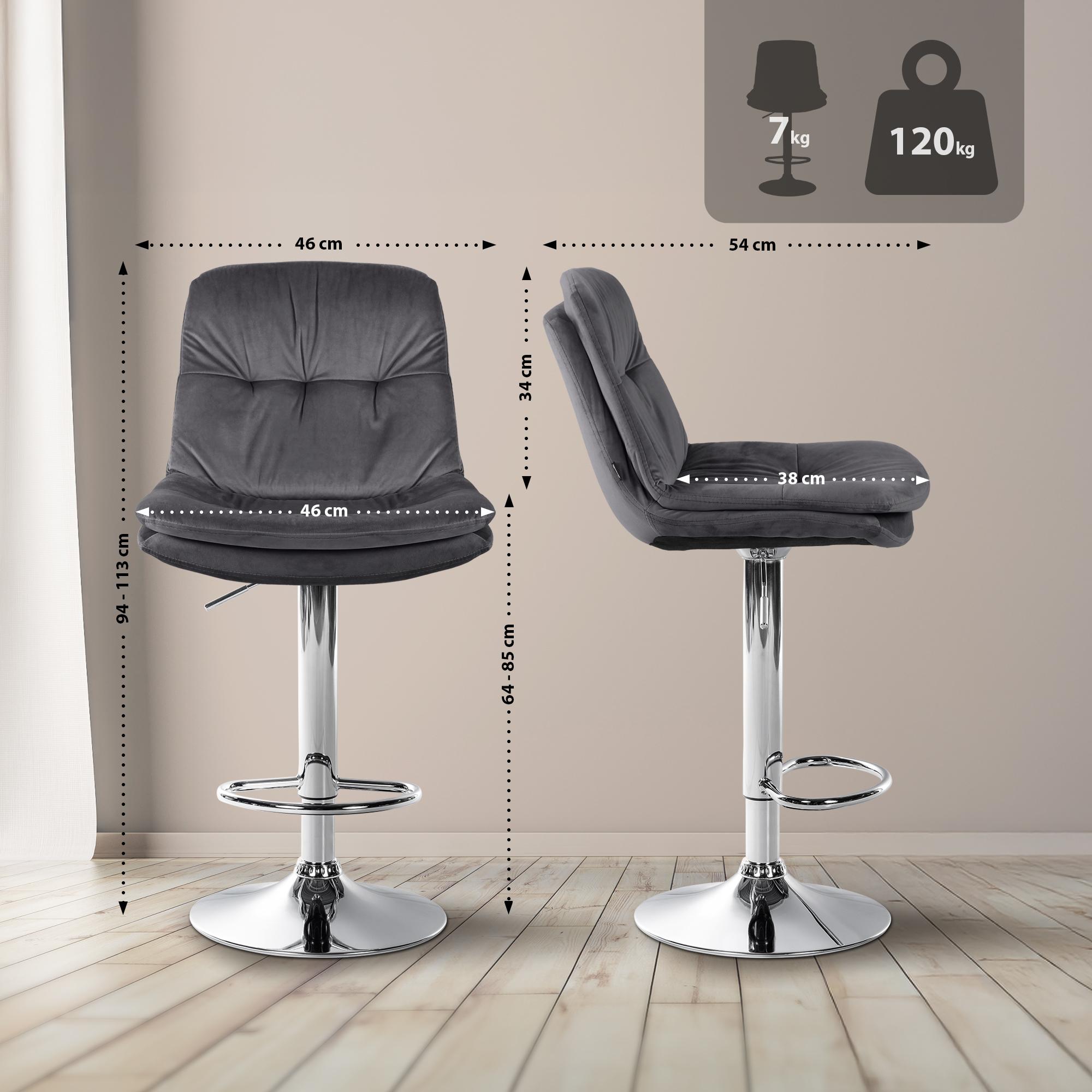 Barhocker Laurel Samt