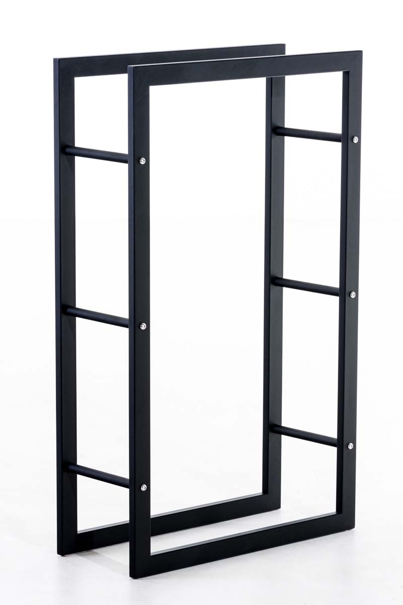 Kaminholzständer Keri V3 schwarz 25x60x100 cm