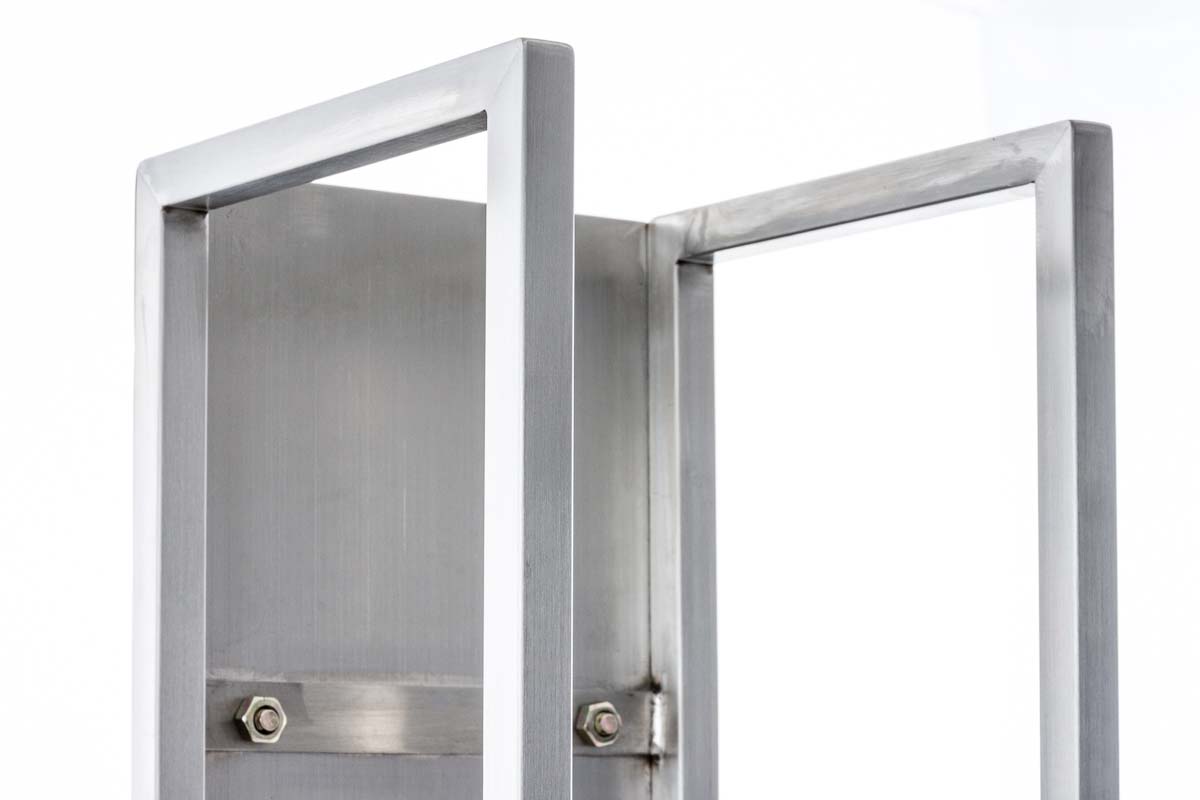 Kaminholzständer Spark edelstahl 160 cm