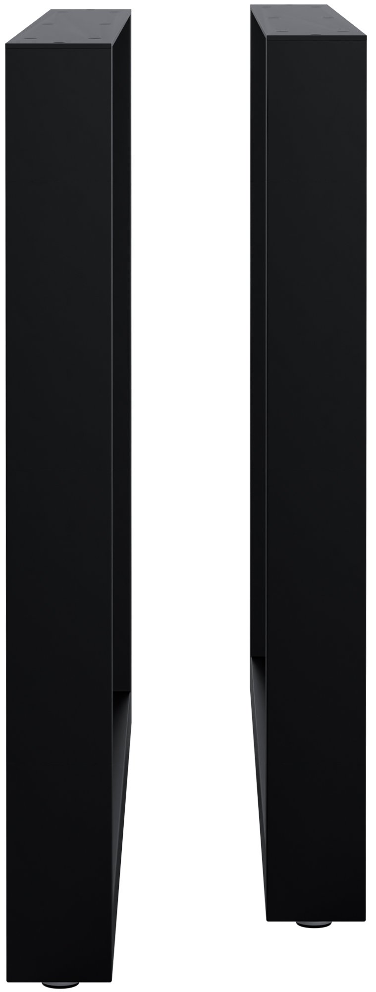 2er Set Tischbeine Ilkan schwarz 90 cm