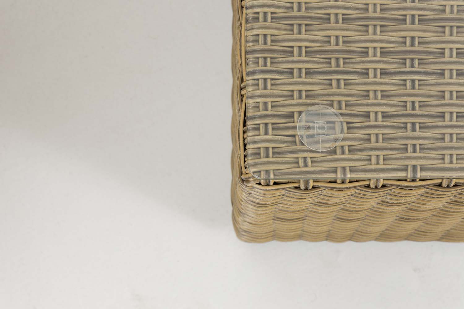Polyrattan Ecksofa-Garnitur Genero 5mm natura eisengrau