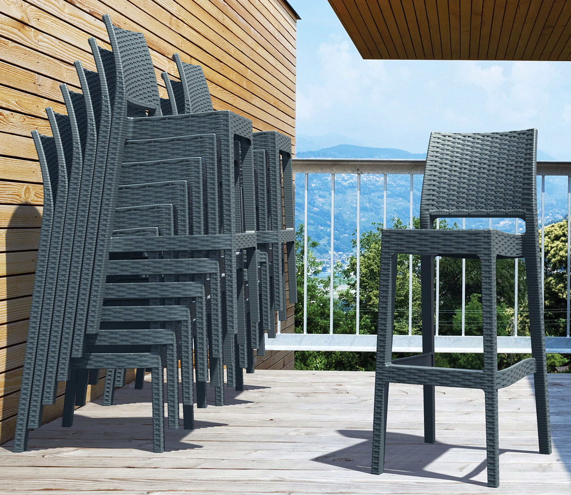4er Set Barhocker Jamaica