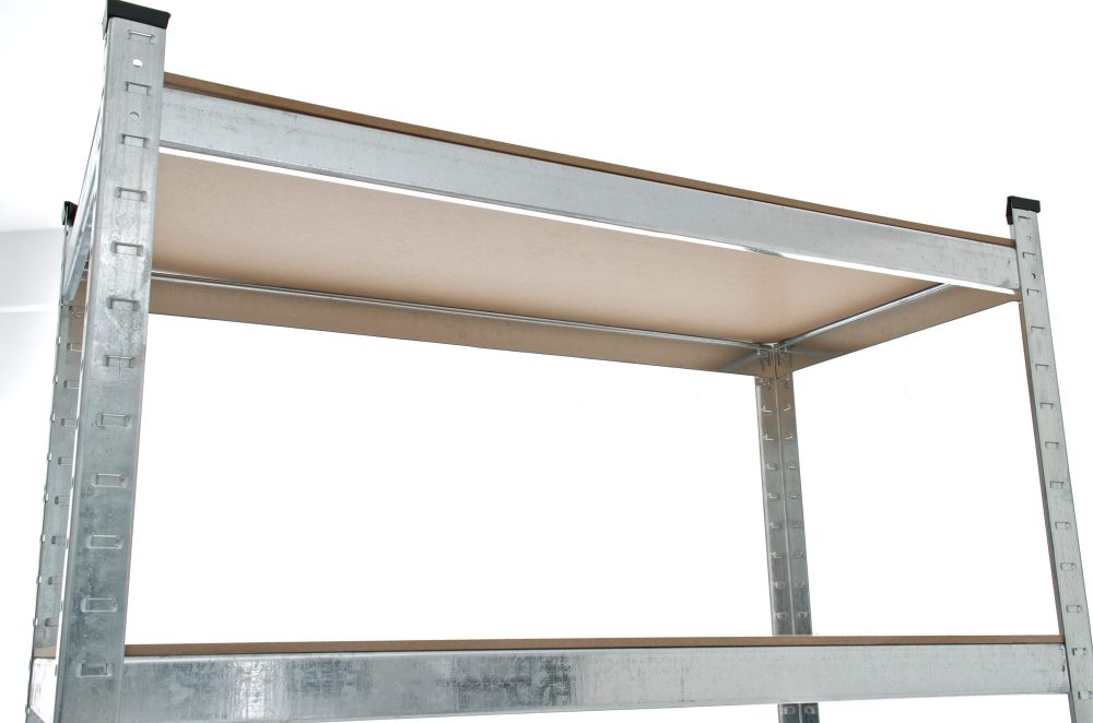 Schwerlastregal aus Metall silber 90x40x180 cm