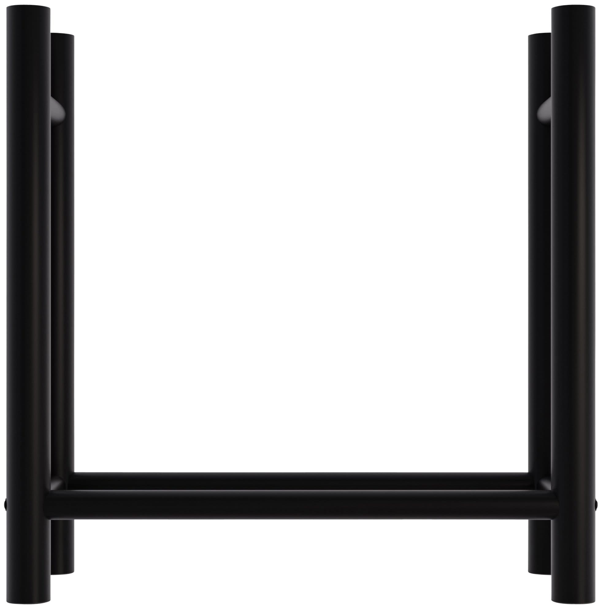 Kaminholzständer Medya schwarz 30x80x80 cm rund