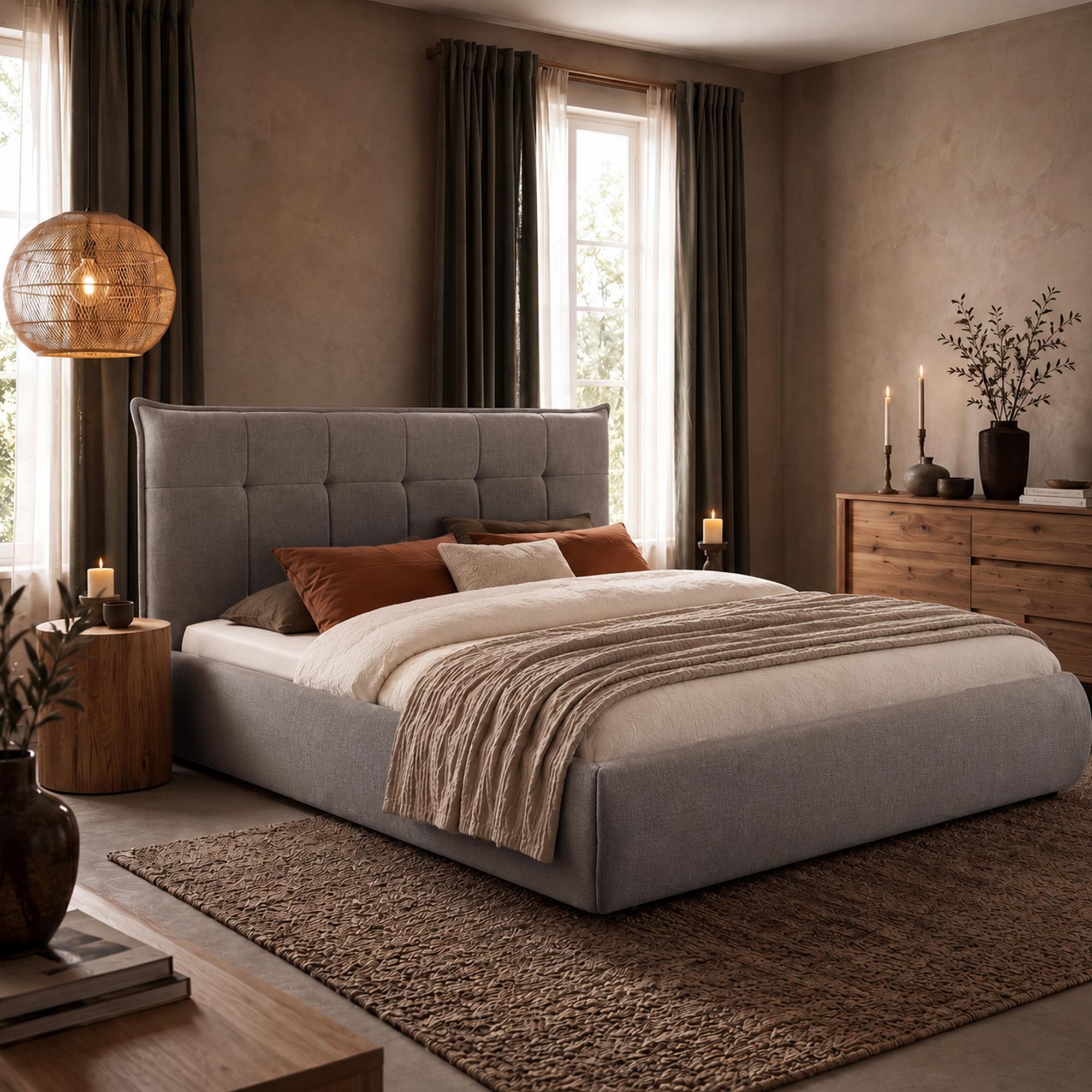 Bett Mirka 180 x 200 cm grau