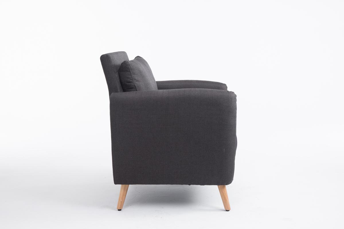 Sessel Tilgard Stoff dunkelgrau