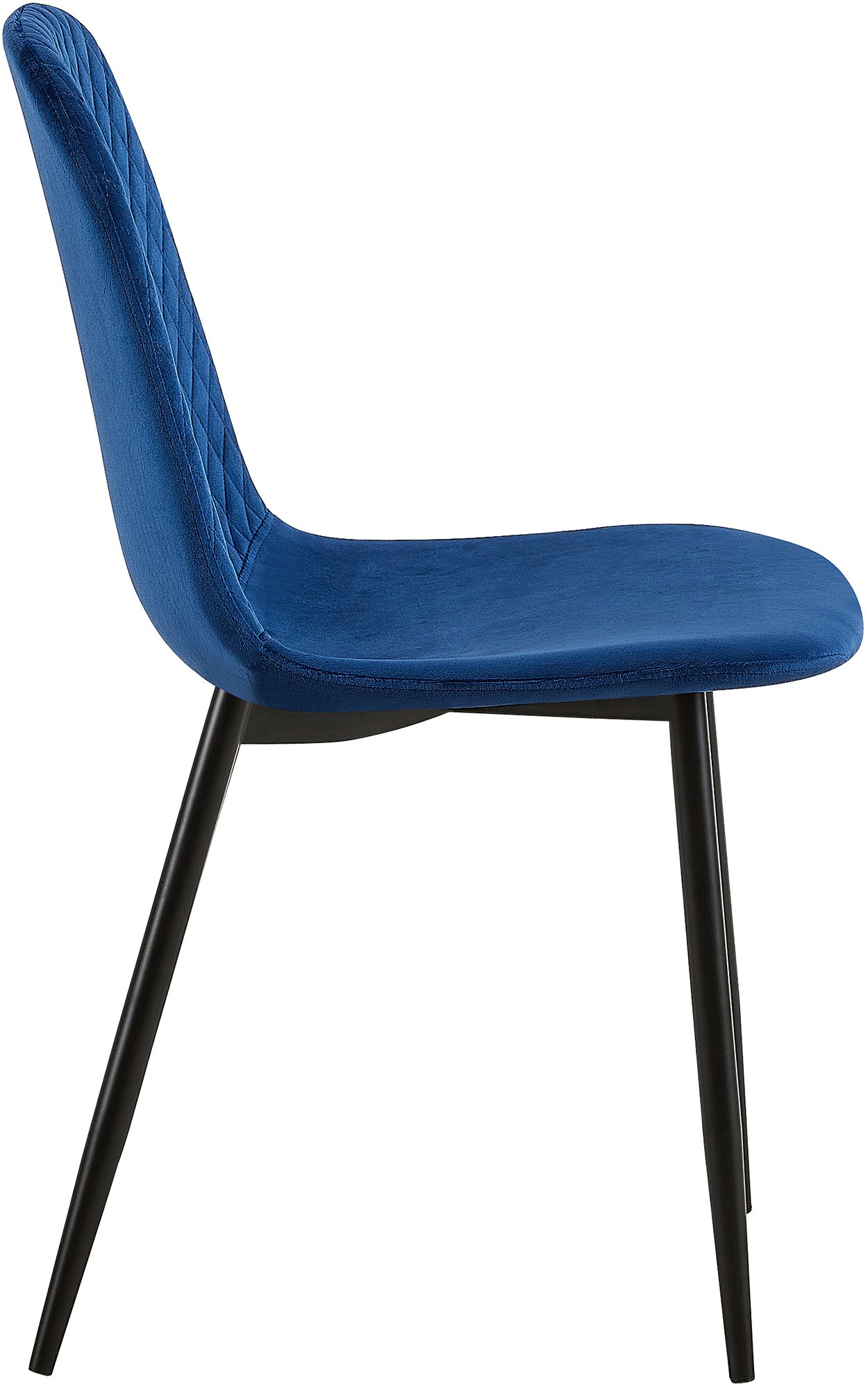 Stuhl Giverny blau Samt