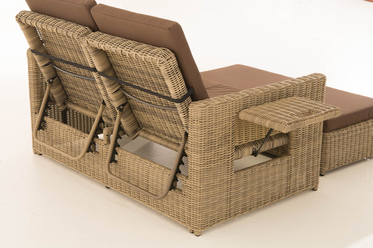Polyrattan Sofa Ancona 5mm natura terrabraun