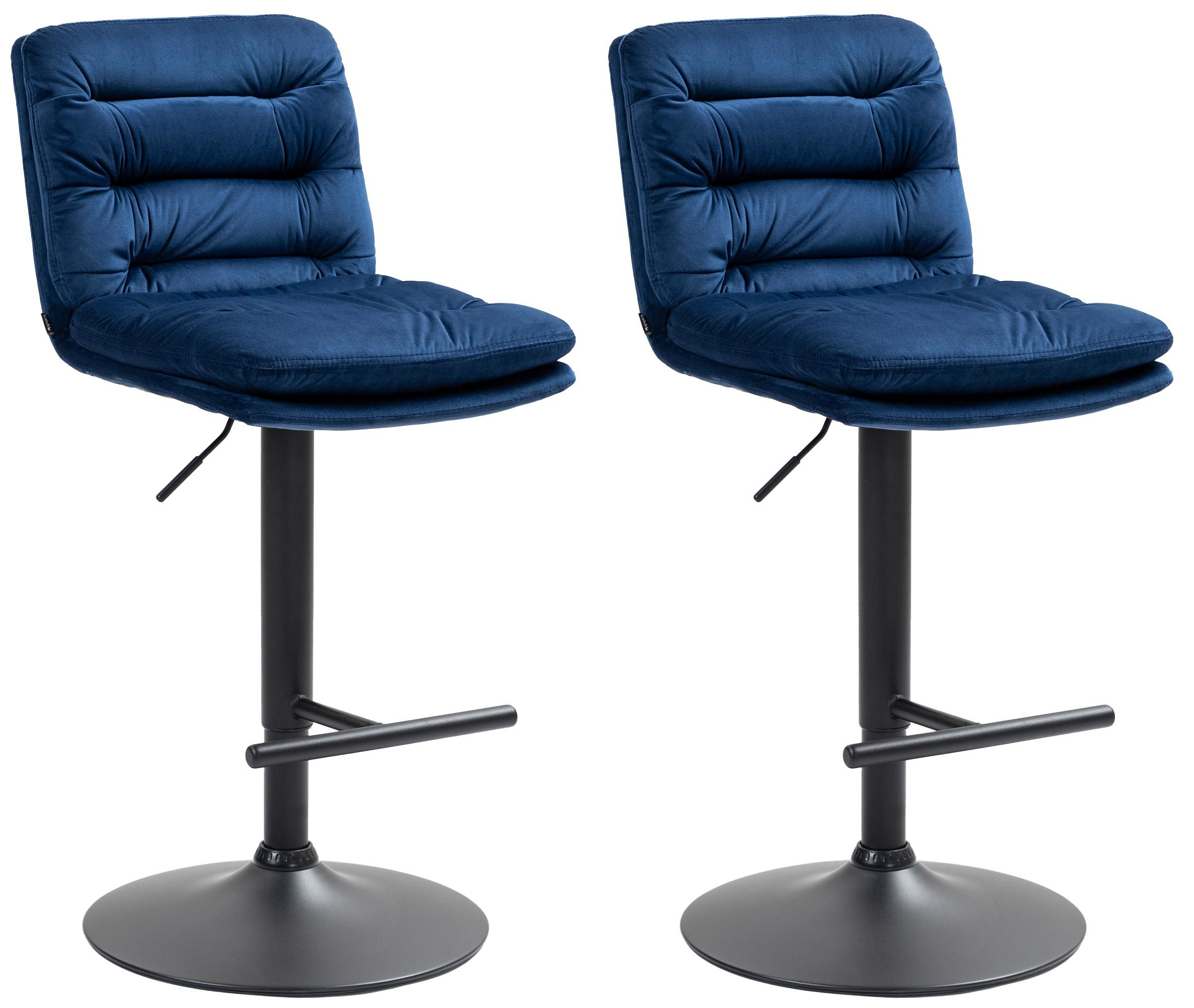 2er Set Barhocker Damar Samt