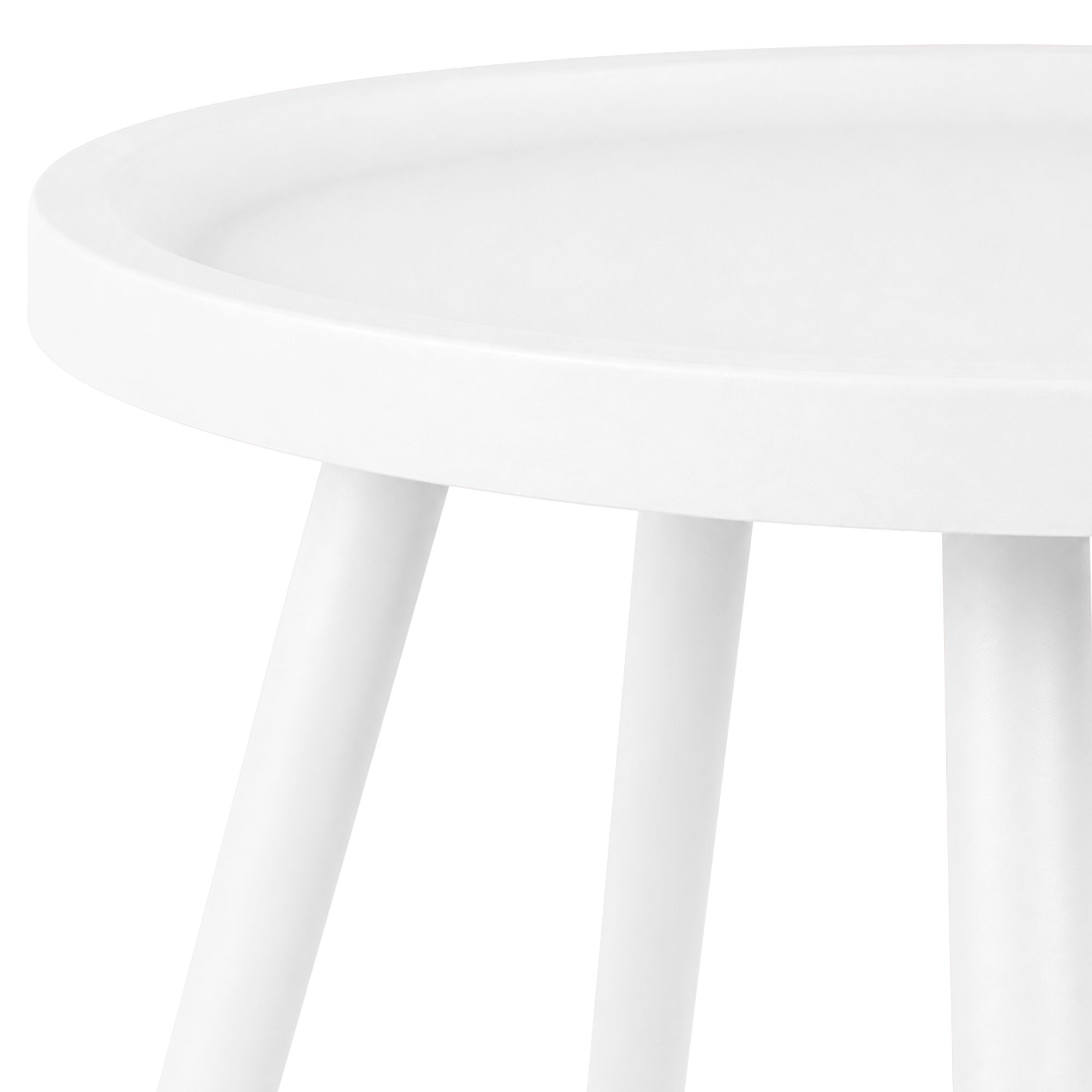 Beistelltisch Busan Ø 40 cm weiß