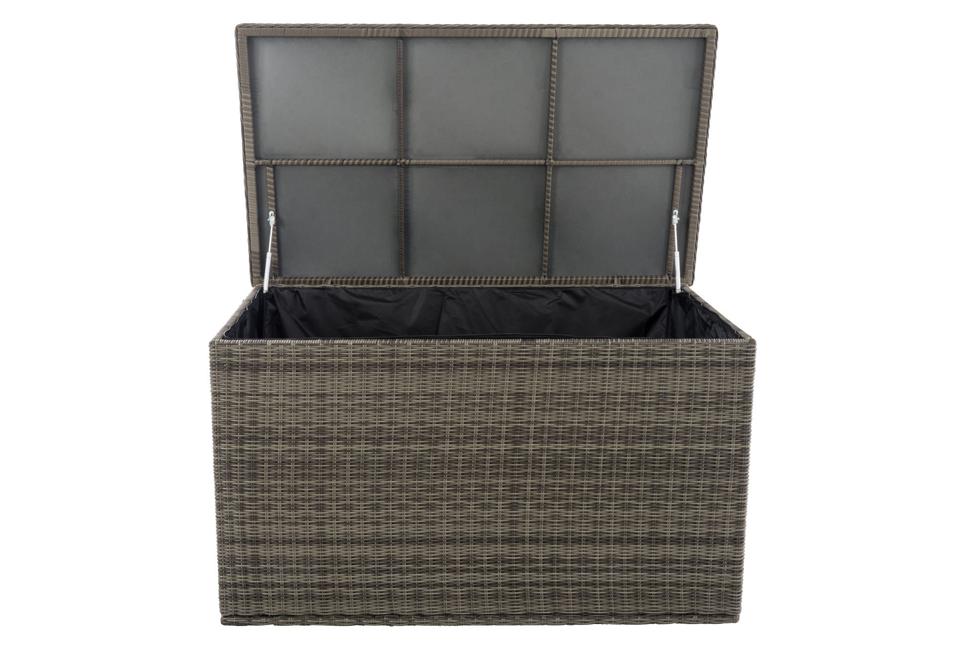 Polyrattan Auflagenbox Comfy 5mm grau-meliert 125 cm