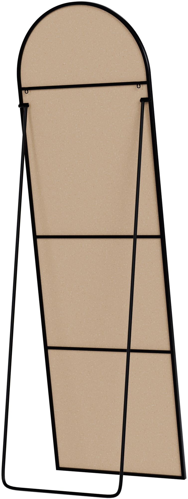 Spiegel Moline schwarz-matt 160x50 cm