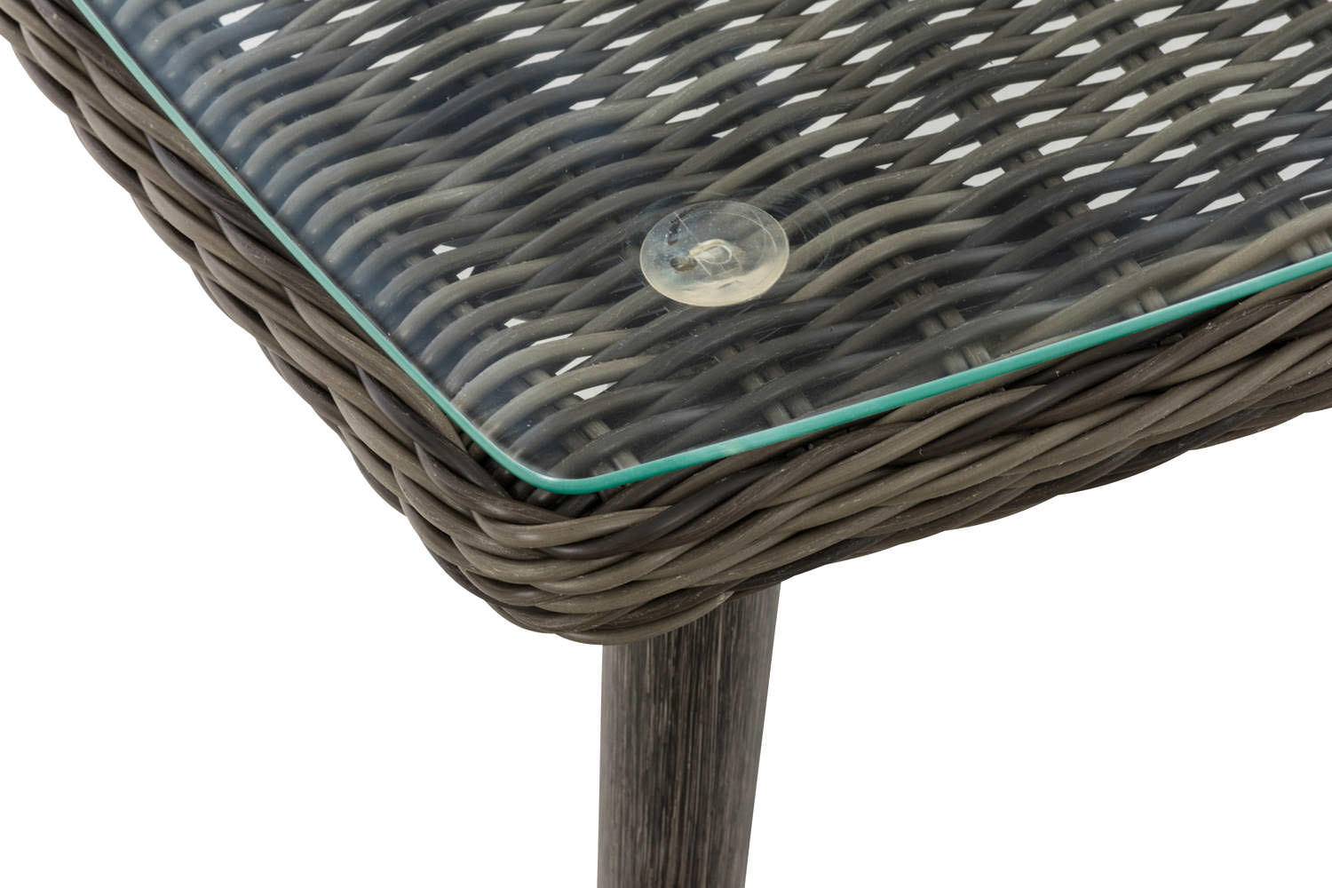 Tisch Ameland 5mm grau-meliert 30 cm
