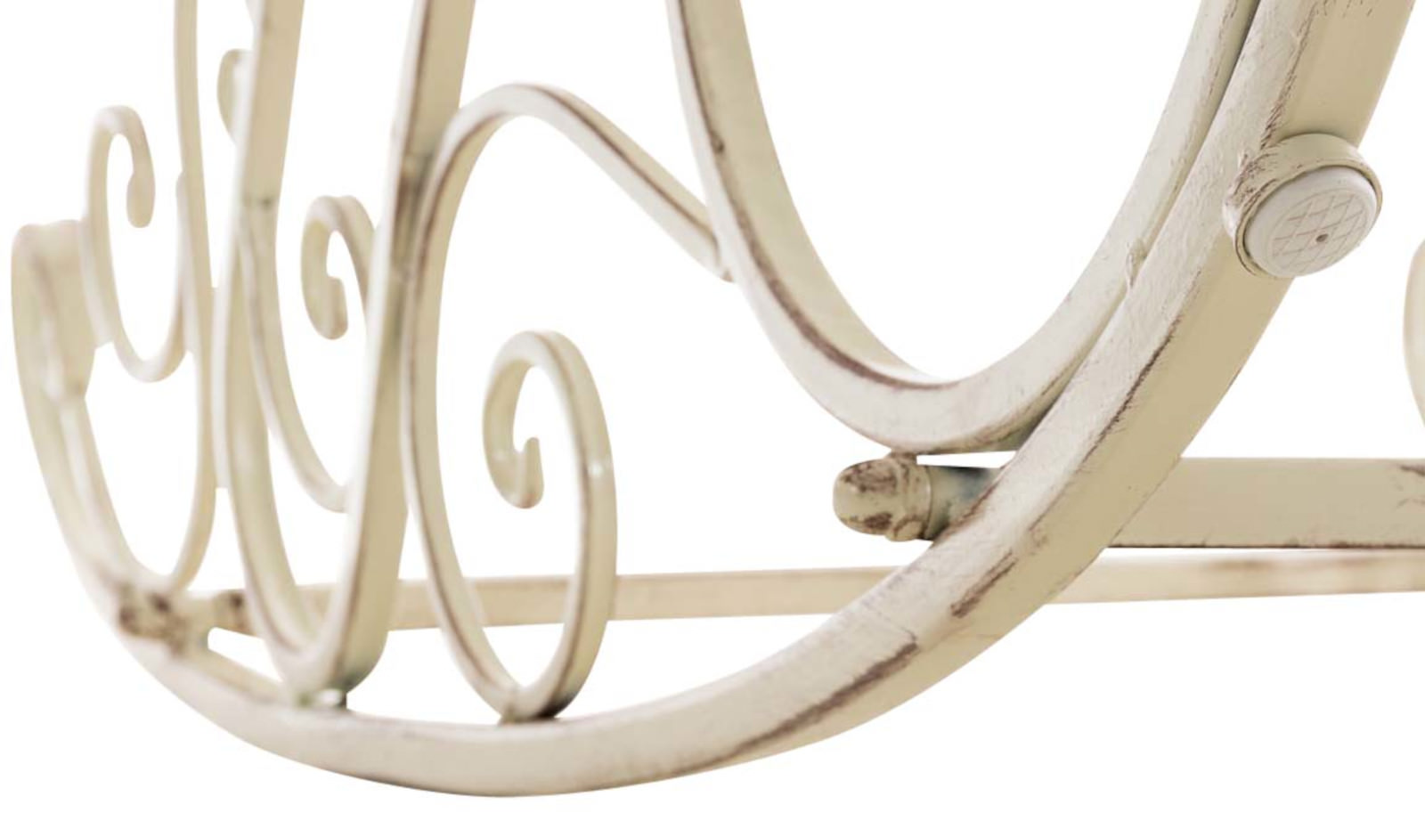 2er Set Schaukelstühle Smilla antik-creme