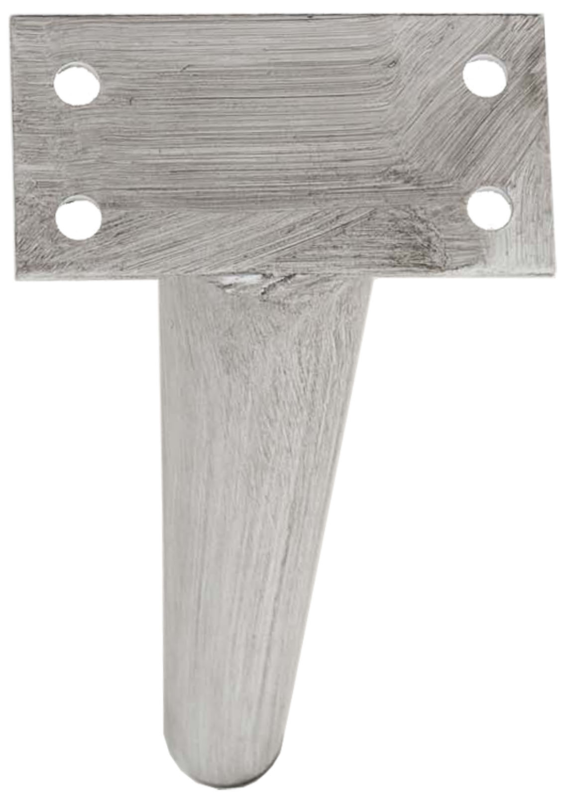 4er Set Möbelfüße hellgrau 21 cm