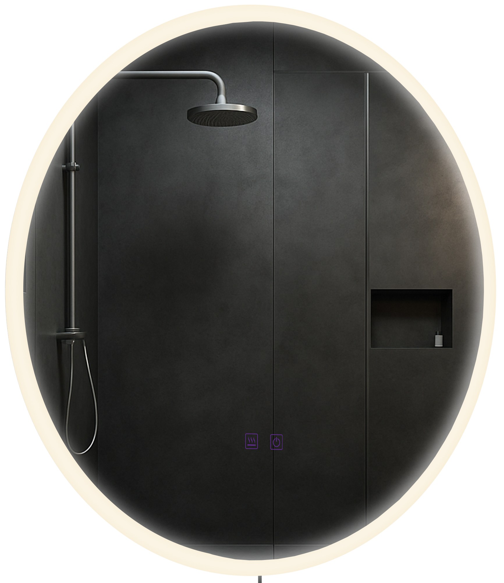 Badspiegel Laconia mit Bluetooth Ø 60