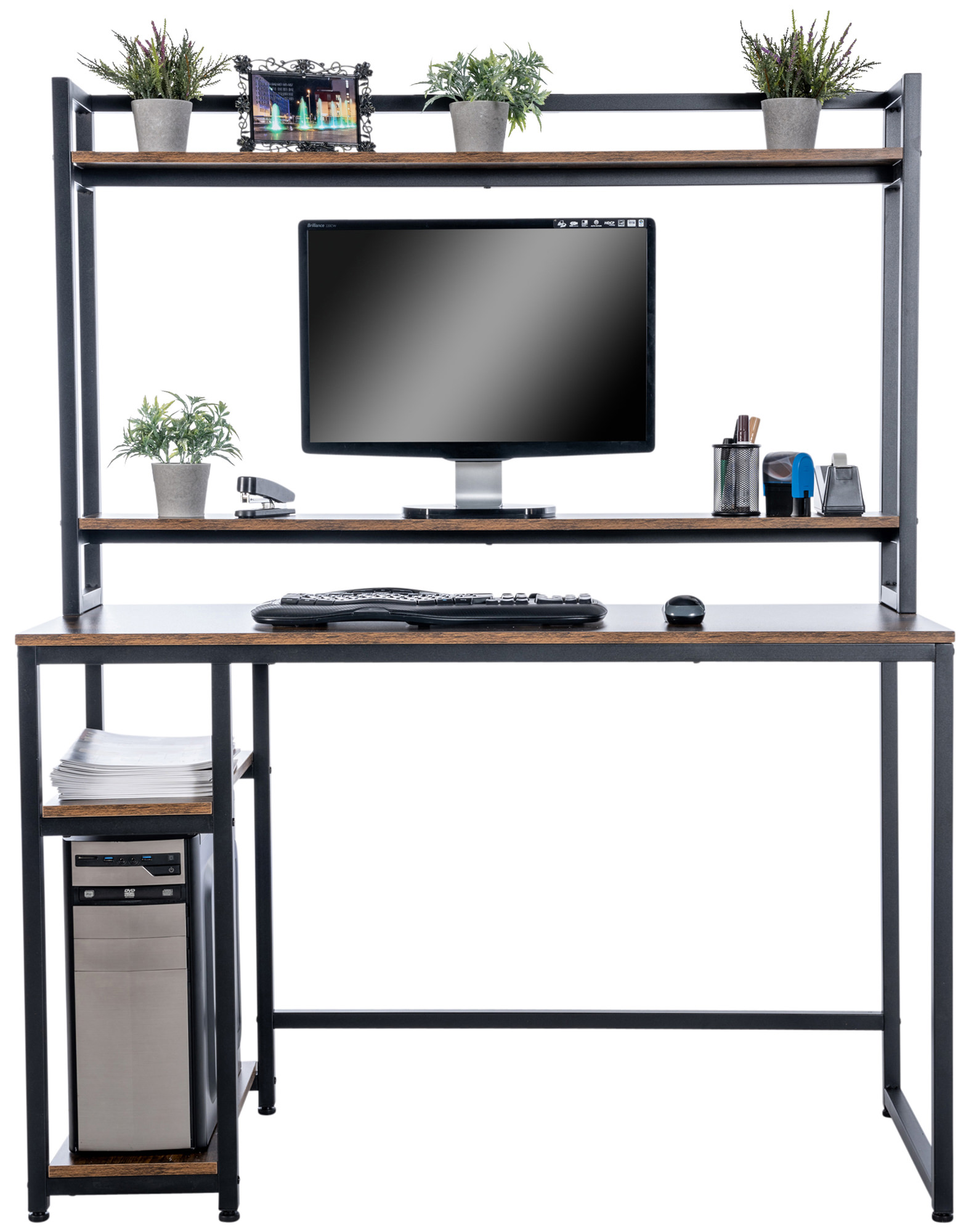Schreibtisch Billings schwarz/braun