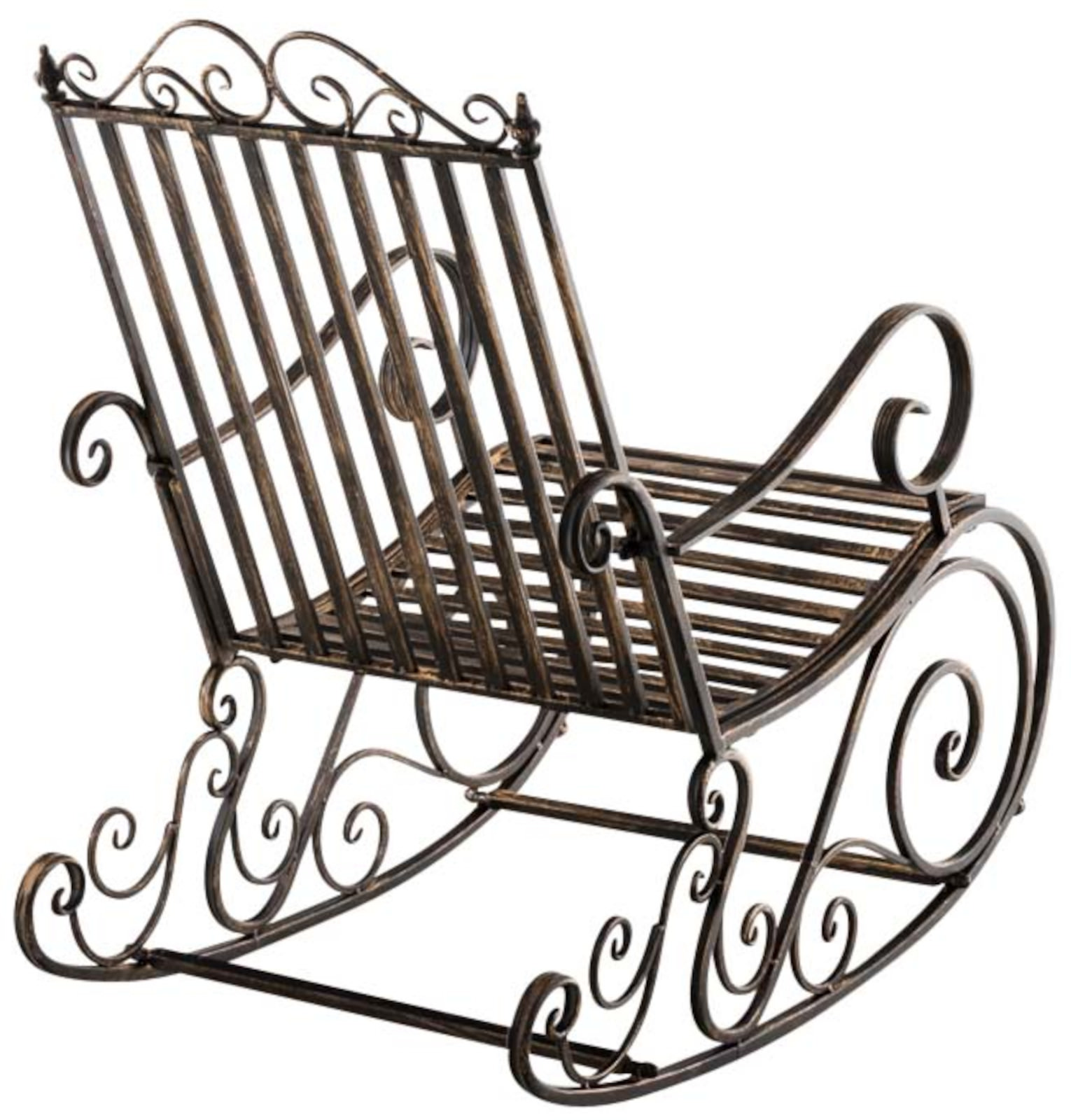 2er Set Schaukelstühle Smilla bronze